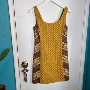 Judith March embroidered lace sleeveless midi dress